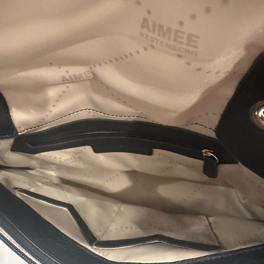Aimee Kestenberg Black Quilted Leather Shoulder Bag w/ Gold Chain – Like New - Picture 7 of 15